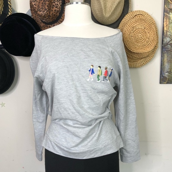 Stranger Things Off The Shoulder Shirt - Picture 1 of 10